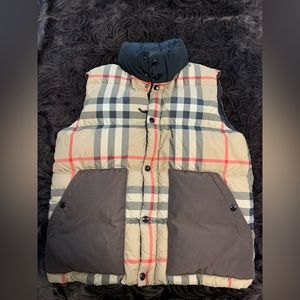 Burberry Kenwick check down puffer vest